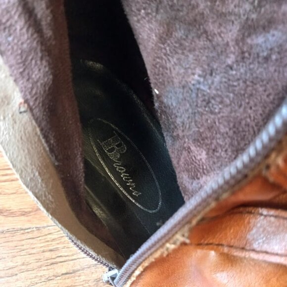 Browns Tan Brown Boots - Made in Italy - Women's Size 37 - Picture 7 of 9